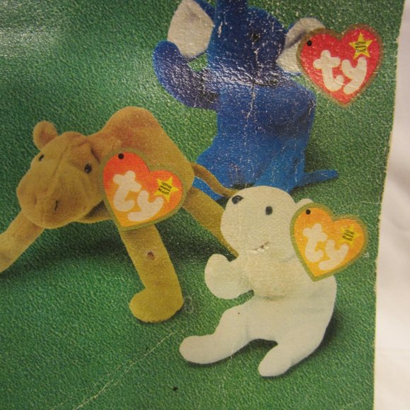 VTG 2000 TY BEANIE BABY MCDONALD'S TEENIE BABIES, PEANUT THE ROYAL BLUE ELEPHANT - Picture 4 of 6